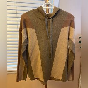 Mystic Brown and Cream Hoodie